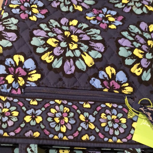 Vera Bradley Indigo POP Laptop Travel Tote new - Picture 6 of 8